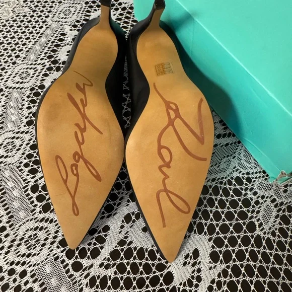 Black Studded Women's Shoes - Picture 6 of 8